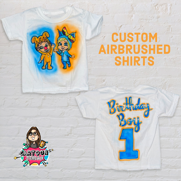 Dave and Ava themed Birthday Kid Shirt