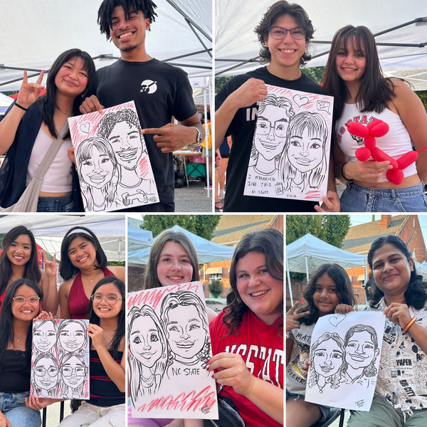 2024 NC State Packapalooza Live Caricatures - Raleigh, NC