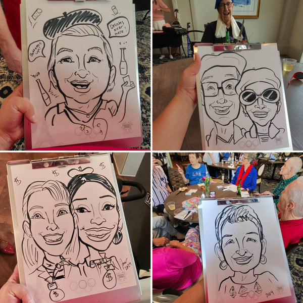 Live Strolling Caricatures - The Templeton of Cary