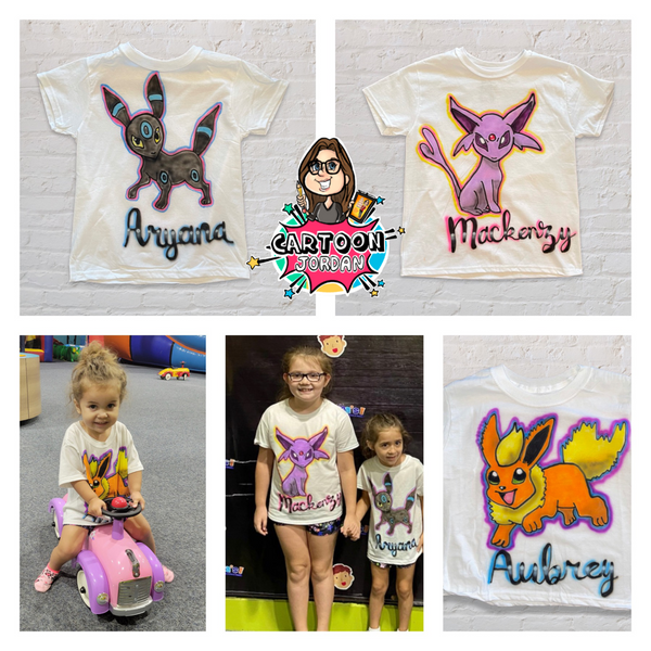 Pokemon Airbrushed Birthday Shirts