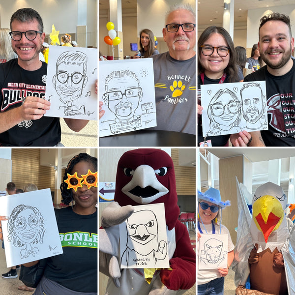 Live Speed Sketchers Caricatures - Chatham County Public Schools Convocation