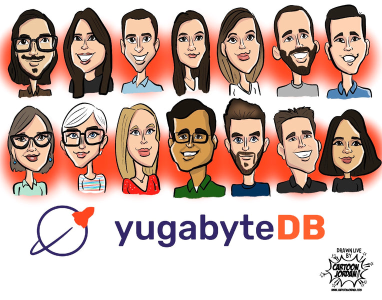 Yugabyte Virtual Caricature Session