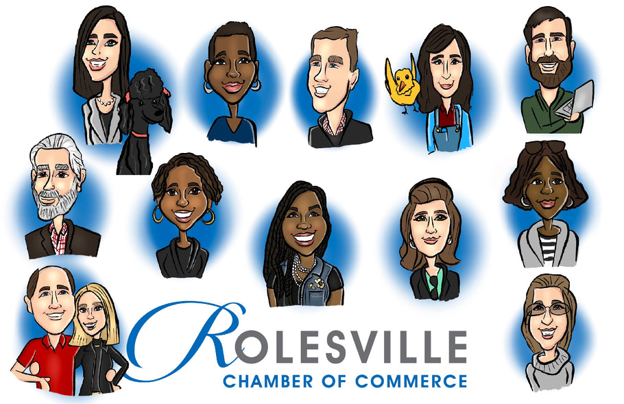 Rolesville Chamber of Commerce - Live Caricature Session