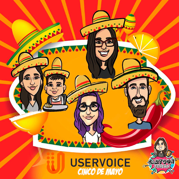 Live Virtual Caricature Session - Cinco de Mayo Happy Hour Uservoice