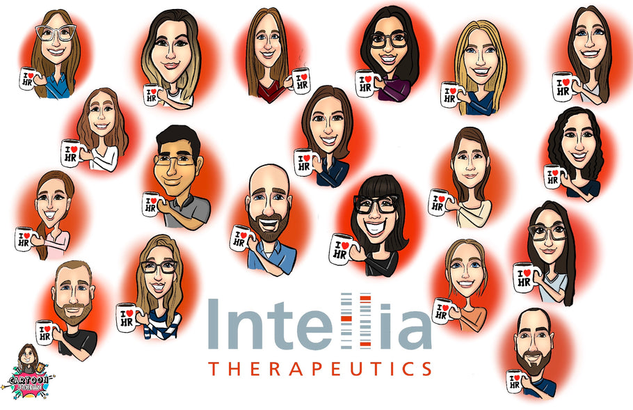 Intellia Therapeutics Live Virtual Caricature Session