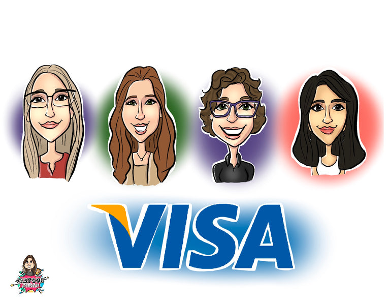 Live Virtual Caricature Session - VISA