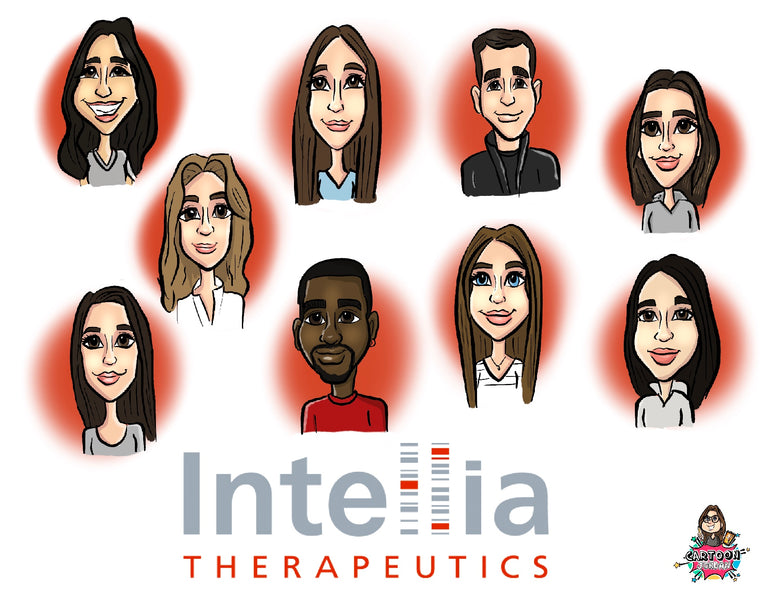 Intellia Intern Live Virtual Caricature Session