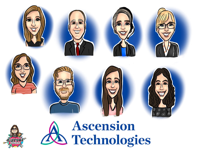 Ascension Technologies Virtual Caricature Session