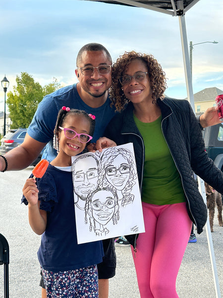 Live Caricatures for Google Fiber - Launch Party - Durham, NC