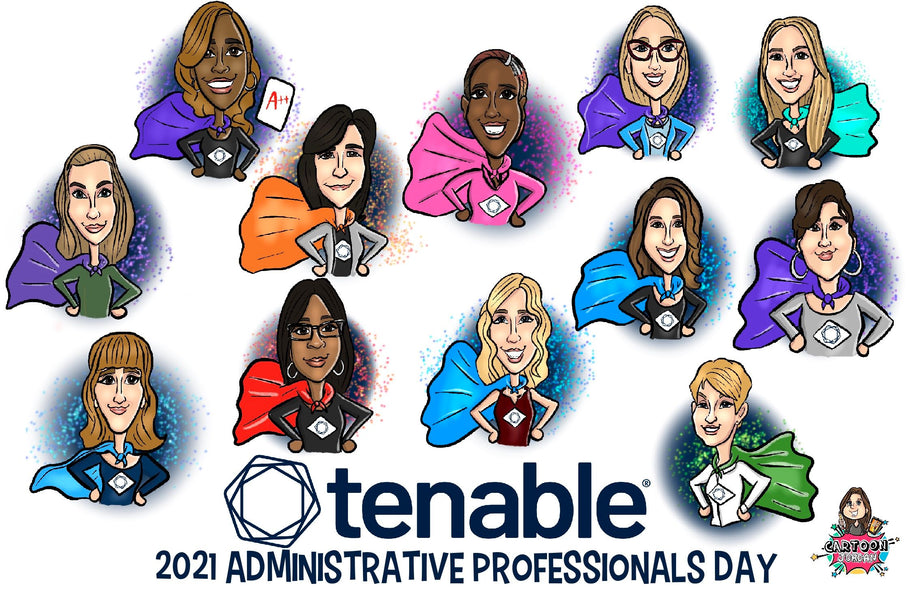 Tenable - Live Virtual Caricature Session