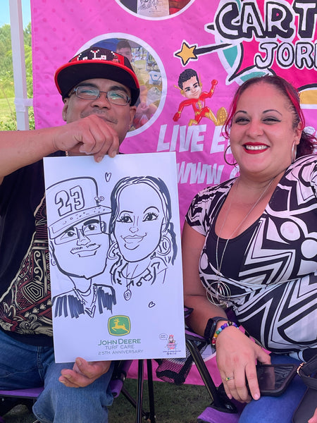 John Deere 25th Anniversary Family Day Caricatures