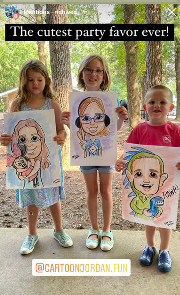 Live Caricature Session - Girl Scout Troop