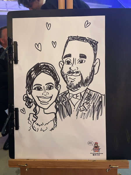 The Victorian Youngsville Wedding Caricatures