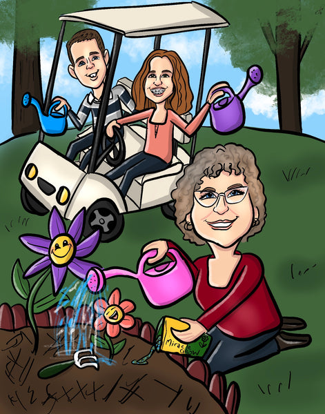 Mother's Day Caricature Commission