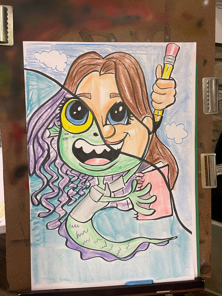 Luca themed caricature - traditional